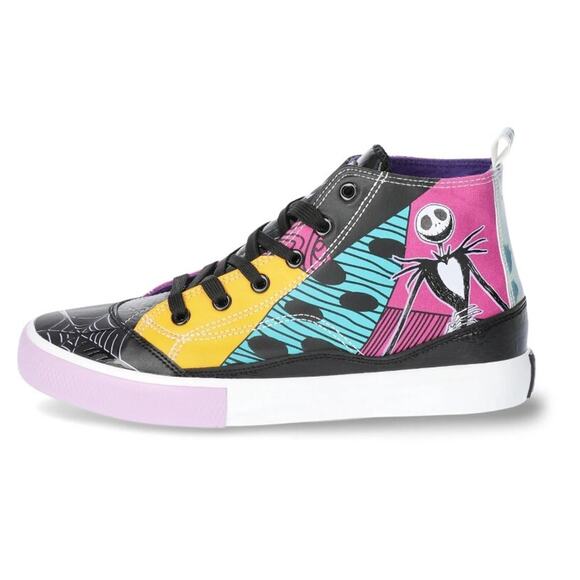 Disney The Nightmare Before Christmas Sneakers Womens High Top Shoes Size 8 - Picture 2 of 6